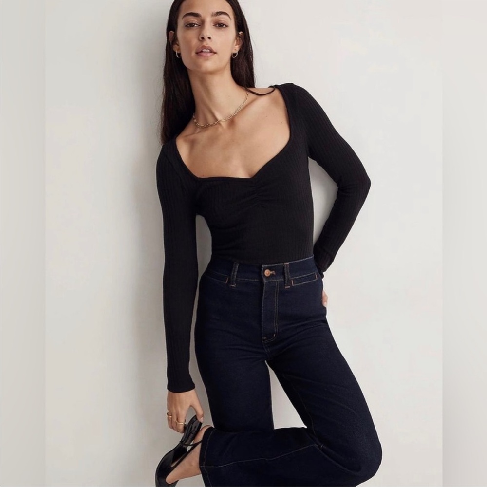 Madewell Ribbed Sweetheart Top